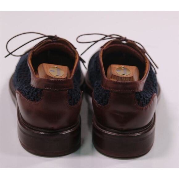 Paul Smith Oxblood Captoe Netted Oxford Leather Dress Shoes Eu 43 - US 10 - Picture 6 of 13